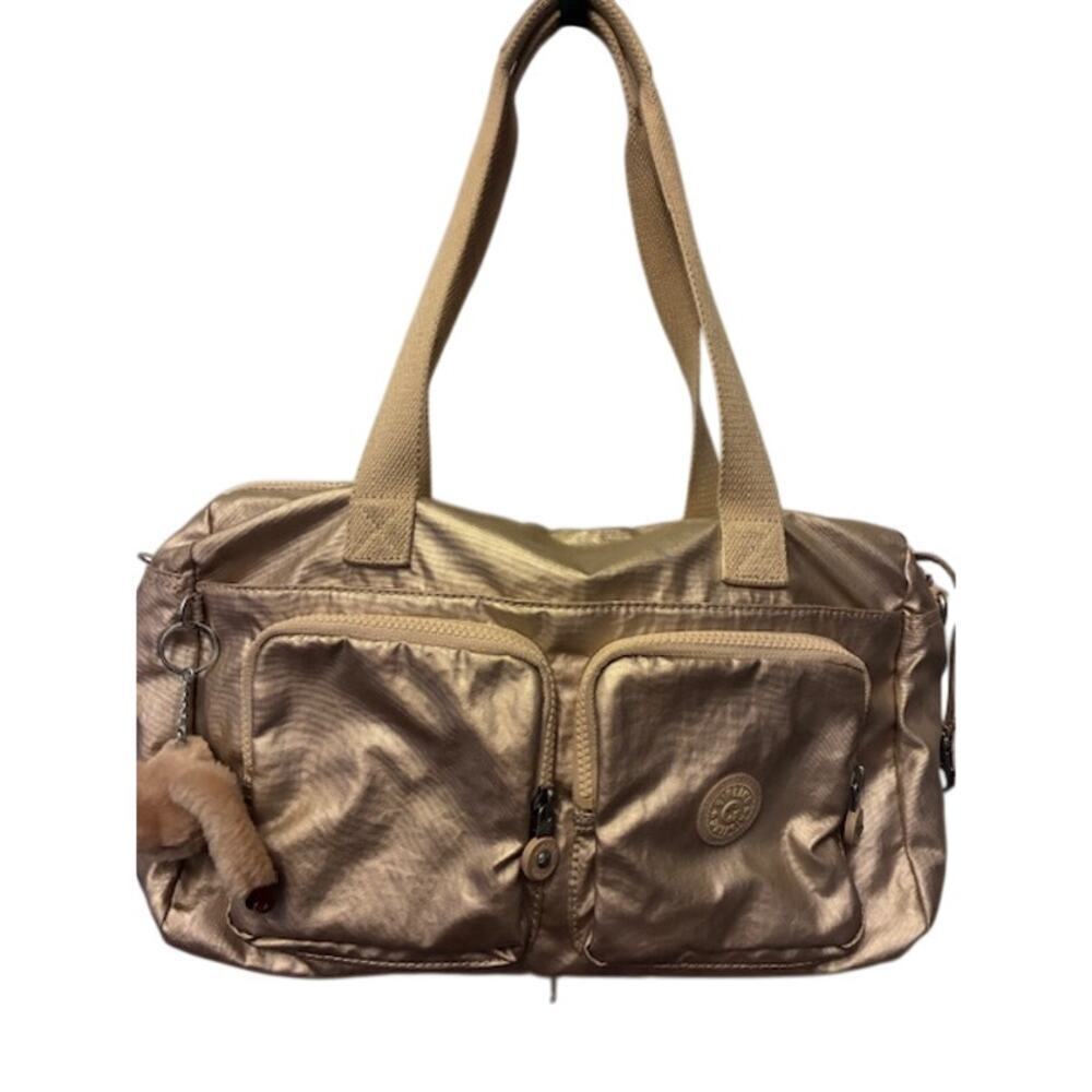 Kipling CYRENE Gold Carry on Travel Satchel/Tote Bag Missing‎ Crossbody strap